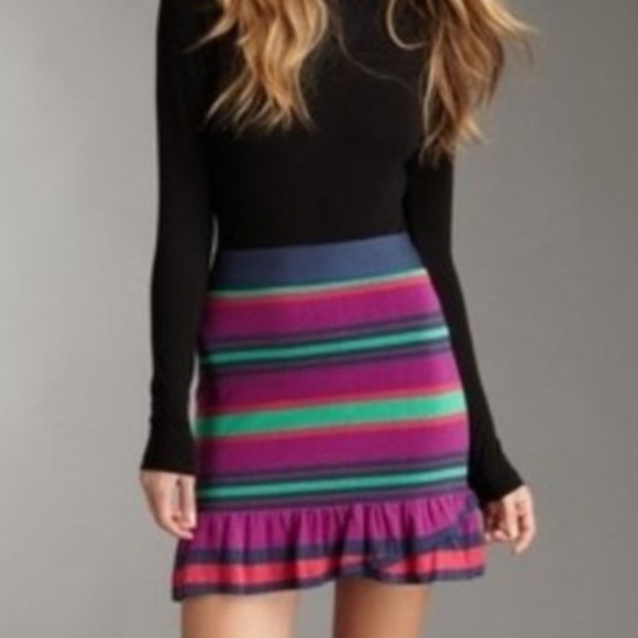 NWT! - BCBGMaxAzria ‘Catarina’ Silk & Cotton Blend Knit Skirt - Picture 1 of 8